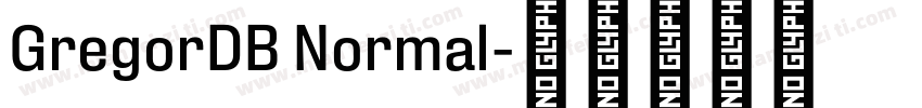 GregorDB Normal字体转换